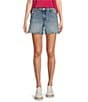 KUT from the Kloth Jane Stretch Denim High Rise Shorts, Color:Peaceful - Image 1