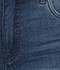 Color:Royal Wash/Dark Stone Base Wash - Image 4 - Kelsey High Rise Flare-Inset Leg Fab Ab Technology Stretch Denim Jeans
