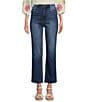 KUT from the Kloth Kelsey High Rise Flare-Inset Leg Fab Ab Technology Stretch Denim Jeans, Color:Royal Wash/Dark Stone Base Wash - Image 1