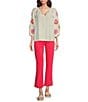 KUT from the Kloth Kelsey High Rise Stretch Denim Flare Jeans, Color:Strawberry - Image 3