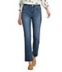 KUT from the Kloth Kelsey Stretch Denim Patch Pocket Flare Leg Jeans, Color:Unbreakable - Image 1