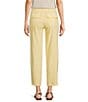 KUT from the Kloth Linen Blend High Rise Straight Leg Pants, Color:Daffodil - Image 2