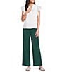 KUT from the Kloth Linen Blend Meg High Rise Wide Leg Pants - Image 3