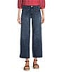 KUT from the Kloth Meg Braided Patch Pocket High Rise Wide Leg Ankle Jeans, Color:Fame - Image 1