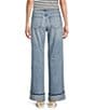 KUT from the Kloth Meg Fab-Ab High Rise Wide Leg Roll-Up Jeans, Color:Charming - Image 2