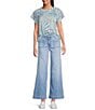 KUT from the Kloth Meg High Rise Wide Leg Denim Jeans, Color:Fortitude - Image 3