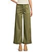 KUT from the Kloth Meg High Rise Wide Leg Inset Front Pocket Pants, Color:Basil - Image 1