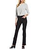 KUT from the Kloth Natalie High Rise Fab Ab Fit Technique Bootcut Jeans, Color:Black - Image 3