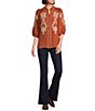 KUT from the Kloth Petite Anna High Rise Flared Jeans - Image 3