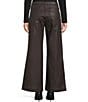 Kut from the Kloth Petite Meg Coated High Rise Wide Leg Ankle Jeans - Image 2