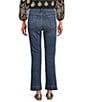 KUT from the Kloth Petite Size High Rise Fit & Flare Wide Hem Ankle Jeans, Color:Vibrant - Image 2