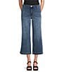 KUT from the Kloth Petite Size High Rise Patch Pockets Wide Leg Jeans, Color:Loyalty - Image 1