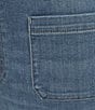 KUT from the Kloth Petite Size High Rise Patch Pockets Wide Leg Jeans, Color:Loyalty - Image 4