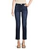 KUT from the Kloth Petite Size Stevie Mid-Rise Straight Leg 5 Pockets Jeans, Color:Enchantment - Image 1