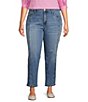 Kut From The Kloth Plus Size Blair High Rise Seaming Side Panel Detail Ankle Jeans - Image 1