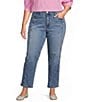 Kut From The Kloth Plus Size Blair High Rise Seaming Side Panel Detail Ankle Jeans - Image 1