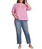 Kut From The Kloth Plus Size Blair High Rise Seaming Side Panel Detail Ankle Jeans - Image 3