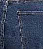KUT from the Kloth Plus Size Charlotte High Rise Fab At Fit Technique Culotte Crop Jeans, Color:Resolved with Dark Stone Base Wash - Image 4