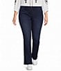 KUT from the Kloth Plus Size Natalie Mid Rise Slim Bootcut Jeans - Image 1