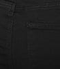 KUT from the Kloth Plus Size Reese High Rise Tapered Ankle Jeans, Color:Black - Image 4