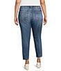 KUT from the Kloth Plus Size Reese High-Rise Tapered Slim Ankle Jeans, Color:Reborn - Image 2