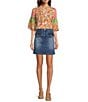 KUT from the Kloth Rosetta Denim Skirt, Color:Clever - Image 3