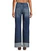 KUT from the Kloth Sienna High Rise Wide Leg Roll-Up Hem Jeans, Color:Alert - Image 2