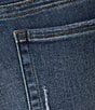 KUT from the Kloth Stevie High Rise Straight Leg Exposed Button Fly Denim Jeans, Color:Fire With Medium Base Wash - Image 4