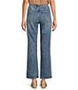 Color:Formed With Medium Wash - Image 2 - Stretch Denim High Rise Wide Leg Jeans