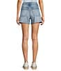 KUT from the Kloth Taylor High Rise Stretch Denim Shorts, Color:Freedom - Image 2