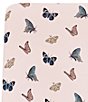 Kyte BABY Baby Bamboo Butterfly Print Crib Sheet, Color:Blush Butterfly - Image 2