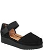 Color:Black Suede - Image 1 - Amadour Suede Platform Sandals