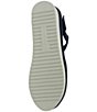 Color:Navy Suede/White - Image 4 - Amadour Suede Platform Sandals