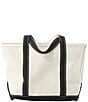 L.L.Bean L.L. Bean Boat and Tote®, Open-Top Regular Handle Tote Bag, Color:Black Trim - Image 1