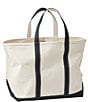 L.L.Bean L.L. Bean Boat and Tote®, Open-Top Regular Handle Tote Bag, Color:Black Trim - Image 3