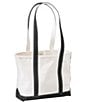 L.L.Bean L.L. Bean Boat and Tote®, Open-Top Regular Handle Tote Bag, Color:Black Trim - Image 4