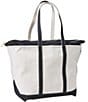 L.L.Bean L.L. Bean Boat and Tote®, Open-Top Regular Handle Tote Bag, Color:Black Trim - Image 6