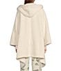 L.L.Bean L.L. Bean Cozy Plush Patch Pocketed Wearable Throw, Color:Cream - Image 2