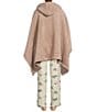 L.L.Bean L.L. Bean Cozy Plush Patch Pocketed Wearable Throw, Color:Heritage Tan - Image 2