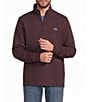 L.L. Bean Long Sleeve Lake Washed Double-Knit Quarter-Zip Pullover - Image 1