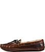 L.L. Bean Men's Leather Double-Sole Shearling Lined Slippers - Image 4