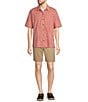 Color:Mineral Red Geometric - Image 3 - L.L. Bean Tropics Short Sleeve Woven Shirt