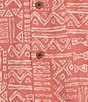 Color:Mineral Red Geometric - Image 4 - L.L. Bean Tropics Short Sleeve Woven Shirt