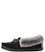 Color:Black - Image 4 - Wicked Good Shearling Moccasin Slippers