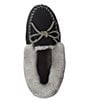 Color:Black - Image 5 - Wicked Good Shearling Moccasin Slippers