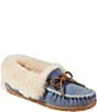 L.L.Bean Wicked Good Shearling Moccasin Slippers - Image 1