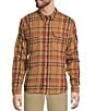 L.L.Bean 1912 Field Flannel Multi-Color Plaid Long Sleeve Woven Shirt, Color:Toasted Coconut - Image 1