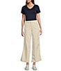 L.L.Bean 207 Vintage High Rise Wide Leg Stretch Denim Jeans, Color:Natural - Image 3