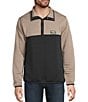 L.L.Bean Airlight Knit Color Block Pullover, Color:Putty/Midnight Black - Image 1