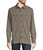 L.L.Bean Beanflex Performance Stretch Denim Long Sleeve Woven Shirt, Color:Asphalt - Image 1